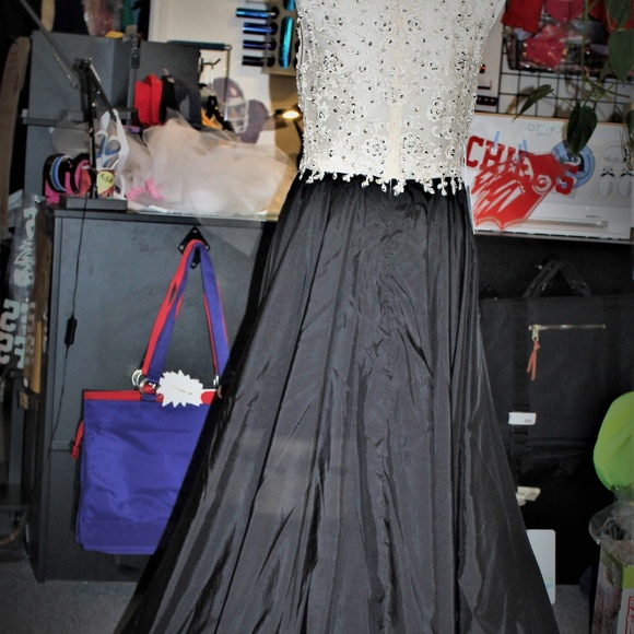 PROM dress Black Dress with rhinestones - Picture 5 of 7